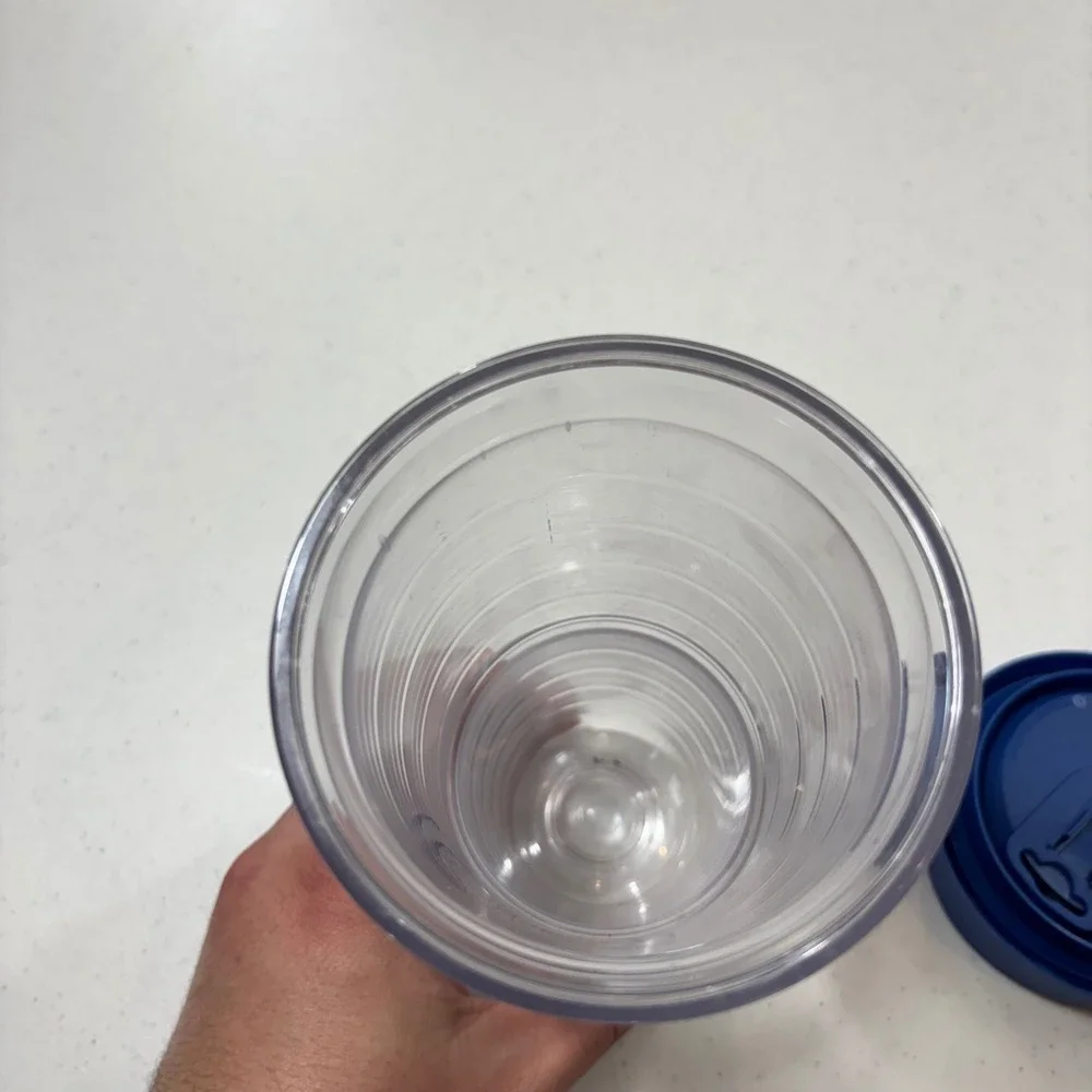 Tervis Chicago Cubs MLB Insulated Tumbler 24oz Clear Blue Travel Mug Lid Patch
